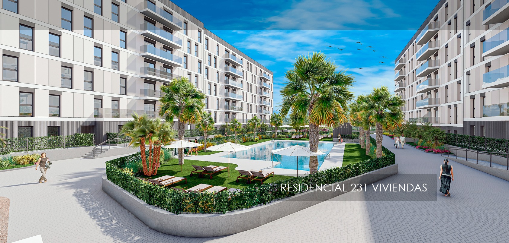 231 viviendas residencial manuel lópez arquitectura